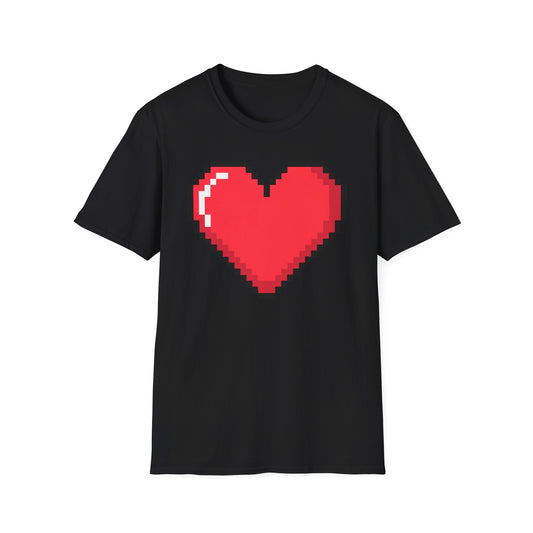 Pixelated Heart Power-Up T-Shirt